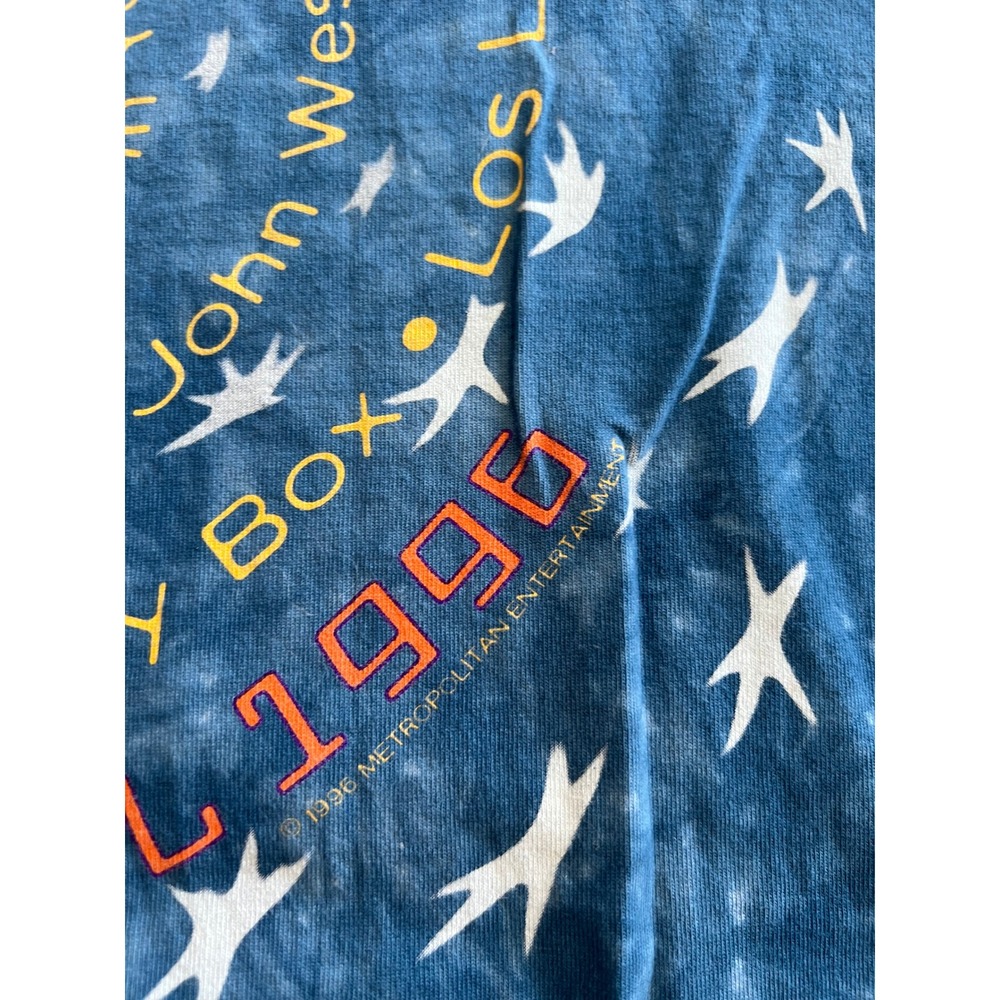 Vintage Liquid Blue 1996 Further Festival Blue Tie Dye T Shirt Size XL - Picture 12 of 12